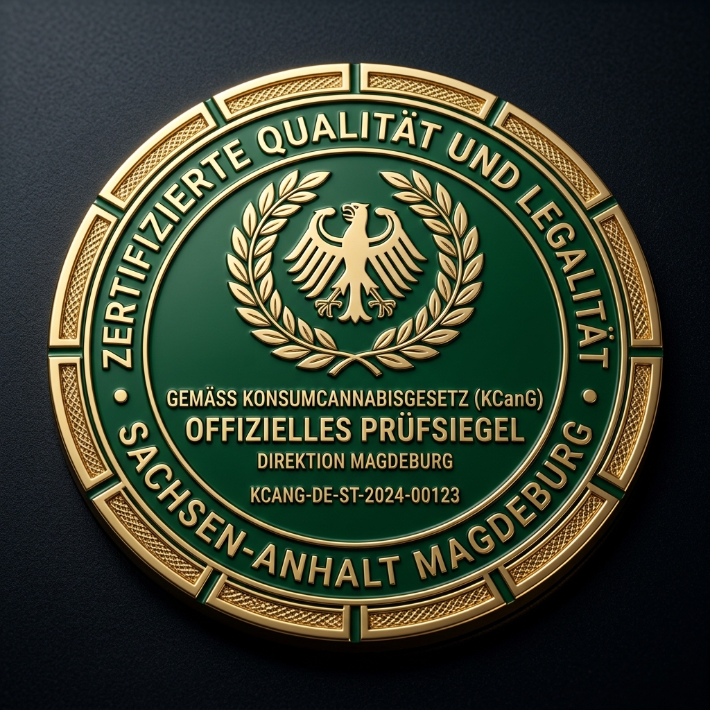Offizielles Prüfsiegel KCanG Magdeburg