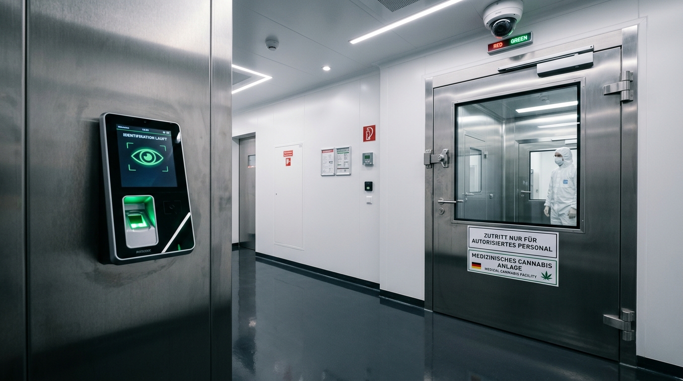 Biometrische Sicherheitsschleuse Reinraum